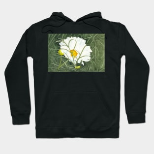 Ode to Georgia #5 - White Cosmos Flower Hoodie